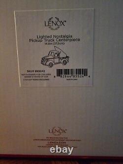 Lenox Nostalgia Pickup Truck Centerpiece Lighted & Musical NIB