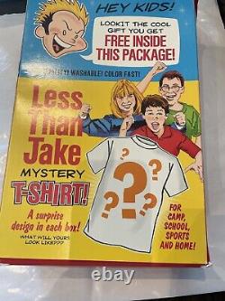 Less Than Jake complete Cereal Box (2002) RARE only 1000 made damaged box