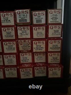 Lots Of 40 Vintage QRS Piano Music Scrolls Christmas Jazz Pop Original Boxes