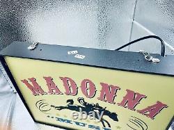 MADONNA RARE MUSIC LIGHT UP PROMO LAMP COUNTER/HANGING DISPLAY BOX withFREE GIFT