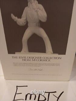 McCormick Elvis Designer #2, White Porcelain Decanter w. Orig. Box 1982 EMPTY