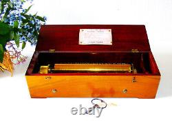 Mint Condition Key Wind 6 Air Music Box By Nicole Freres With A Piano Forte