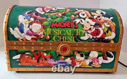 Mr. Christmas Disney's Mickey's Musical Toy Chest 35 Carols With Original Box