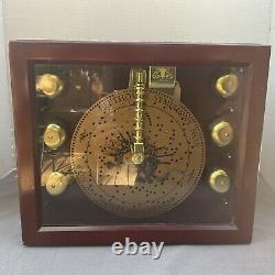 Musical Bell Symphonium Classics Wood Music Box With Carousel Horses Beethoven #9