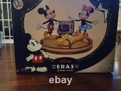 New Mickey and Minnie Mouse with Pluto Light-Up Musical Figure in Original Box