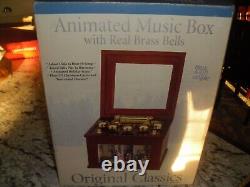 Original Classics by Mr. Christmas Animated Music Box with Real Brass Bells