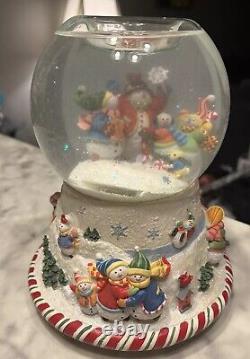 PARTYLITE P8652 Peppermint Pals Snow Globe Music in ORIG Box