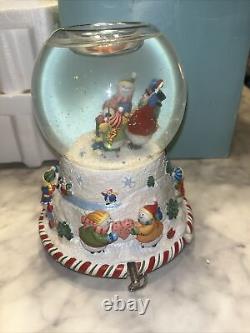 PARTYLITE P8652 Peppermint Pals Snow Globe Music in ORIG Box