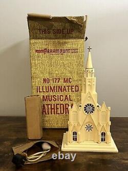 Paramount # 177 Illuminated Musical Cathedral Working Christmas Original Box