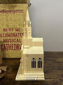 Paramount # 177 Illuminated Musical Cathedral Working Christmas Original Box