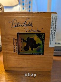 Peter Falk Columbo Wood cigar box rare