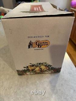 RARE Cracker Barrel Mr Christmas Heirloom Music Box Animated Illuminated Musical