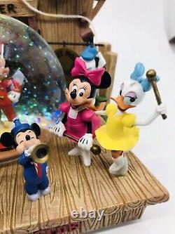RARE Disney Mickey Mouse Club Music SnowGlobe Mickey Mouse March with Orig Box