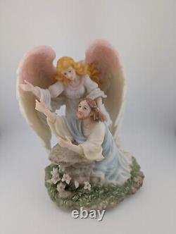 RARE Signed Retired Roman Seraphim Angels 98530 Jesus in Gethsemane Music Box