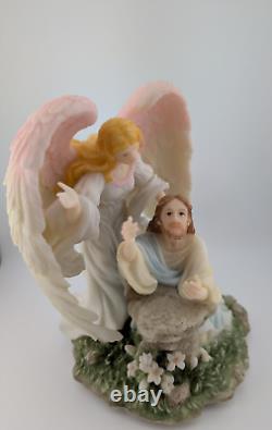 RARE Signed Retired Roman Seraphim Angels 98530 Jesus in Gethsemane Music Box