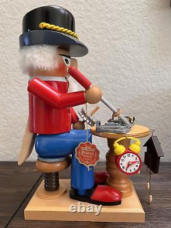 RARE Steinbach S691 Clockmaker Nutcracker Music Box