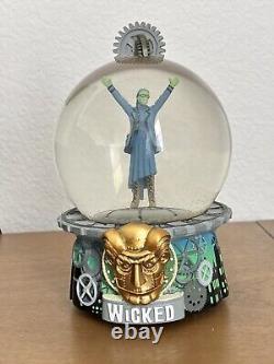 RARE'Wicked' Broadway Musical'The Wizard And I' Music Box Snow Globe Oz CLOUDY