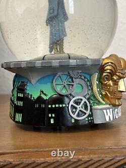 RARE'Wicked' Broadway Musical'The Wizard And I' Music Box Snow Globe Oz CLOUDY