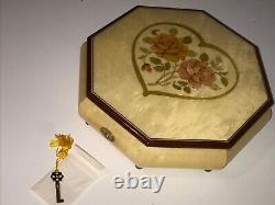 REUGE Music Box W Original Key MEMORY No 5988 Excellent Very Rare Antique Clean