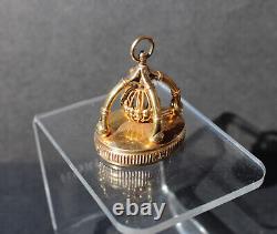 Rare Antique Solid 18k Gold Musical Fob / Seal Swiss 1820 with original box