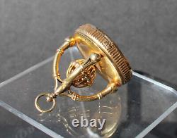 Rare Antique Solid 18k Gold Musical Fob / Seal Swiss 1820 with original box