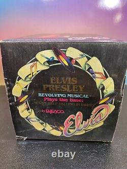 Rare Classic Enesco Elvis Presley Cant Help Falling In Love Figure Music Box