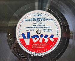 Rare EE V Disc Record Set USS Spangenberg 1946 15 X 78s Orig Box 100 Needles WOW