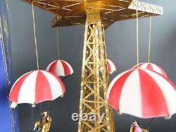 Rare Mr. Christmas Musical World's Fair Parachute Ride with Original Box