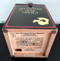 Rare The Phantom of the Opera Limited United States Edition # 2211 Musical Box