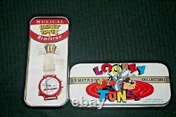 Rare Vintage Armitron Musical Watch Featuring Bugs Bunny. Item Works Orig Box