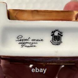 Rare Vintage Limoges Porcelain Piano Trinket Box Cat Music Book Ballerina Candle