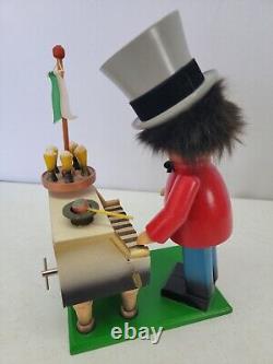 Rare VintageSteinbach Working Music Box Pianist Incense Smoker Germany