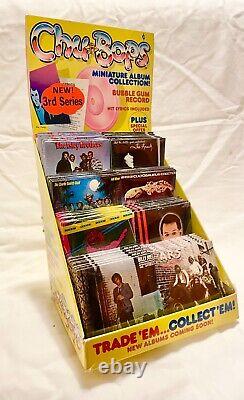 Rock & Roll 56 Sealed Chu Bop Bubble Gum Mini LP Records in Display Box