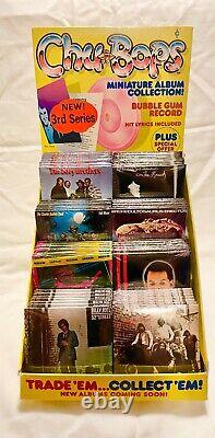 Rock & Roll 56 Sealed Chu Bop Bubble Gum Mini LP Records in Display Box