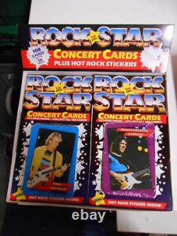 Rock and Roll Stars concert cards rare 24 packs box 1985