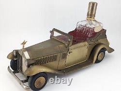 Rolls Royce Music Box Convertible Decanter Musical Plays How Dry I Am with 6 Shots