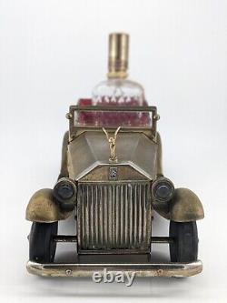 Rolls Royce Music Box Convertible Decanter Musical Plays How Dry I Am with 6 Shots