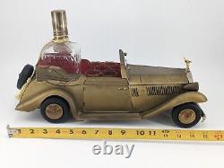 Rolls Royce Music Box Convertible Decanter Musical Plays How Dry I Am with 6 Shots