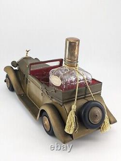 Rolls Royce Music Box Convertible Decanter Musical Plays How Dry I Am with 6 Shots