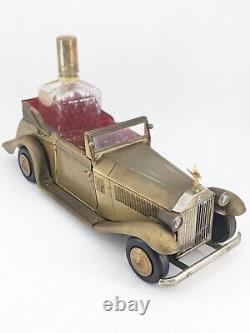 Rolls Royce Music Box Convertible Decanter Musical Plays How Dry I Am with 6 Shots