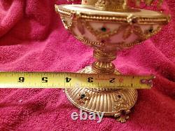 San Francisco Music Box Co Jeweled Egg Musical Carousel Egg Camelot 11 tall