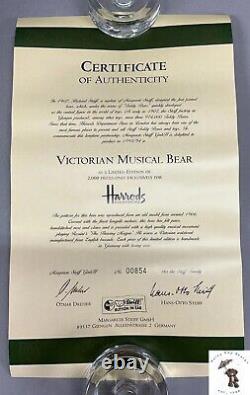 Steiff Harrods Dept. Store Victorian Musical Bear 1993 Limited Edition