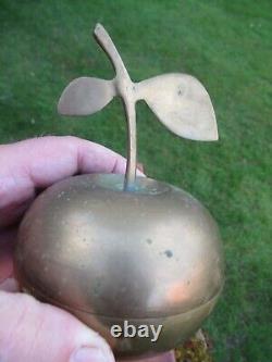 The Beatles Brass Apple Two Part Trinket Box made for Guests Apple Studios 1971