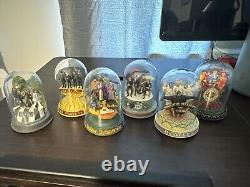 The Beatles Franklin Mint Complete Set Glass Dome Music Boxes