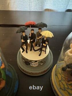 The Beatles Franklin Mint Complete Set Glass Dome Music Boxes