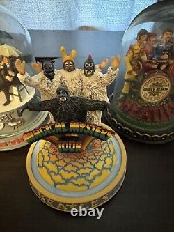 The Beatles Franklin Mint Complete Set Glass Dome Music Boxes