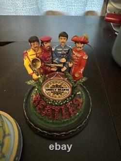 The Beatles Franklin Mint Complete Set Glass Dome Music Boxes