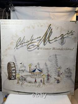 Trendmasters Christmas Magic Winter Wonderland Musical Skating Rink Read Desc