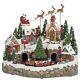 Usedopen Box Snowy Holiday Village Centerpiece With Lights And Music