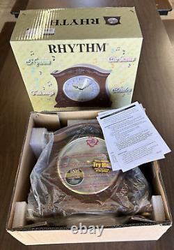 Unused In Original Box Rhythm RRS Musical Clock CRH193UR06 28 Songs